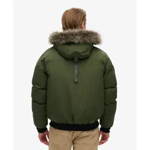 Faux fur bomber jacket Superdry Everest image-5
