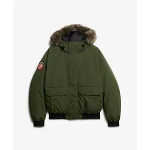 Faux fur bomber jacket Superdry Everest image-6