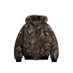 Faux fur bomber jacket Superdry Everest image-1