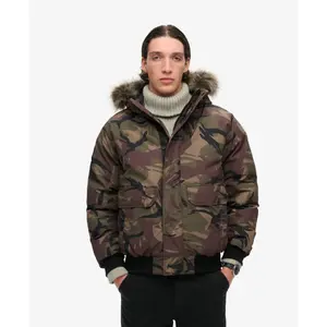 Faux fur bomber jacket Superdry Everest image-3