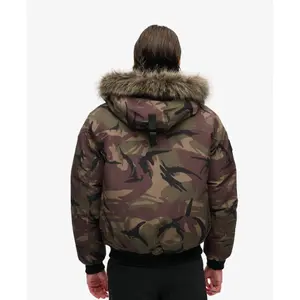 Faux fur bomber jacket Superdry Everest image-5