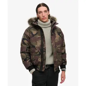 Faux fur bomber jacket Superdry Everest image-6