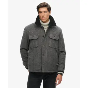 Wool work jacket Superdry Merchant Chore image-1