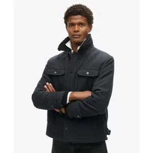 Wool work jacket Superdry Merchant Chore image-3