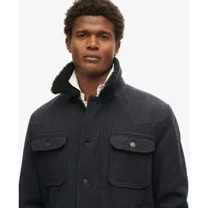 Wool work jacket Superdry Merchant Chore image-5