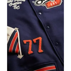 Casaco de fato de treino para desporto Superdry College Patched Varsity image-1