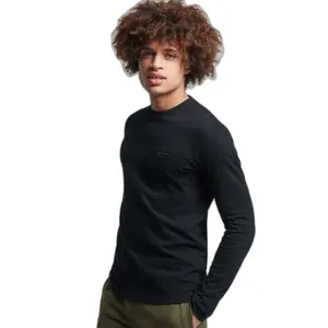 Camiseta de manga larga de algodón orgánico Superdry Vintage Logo image-0