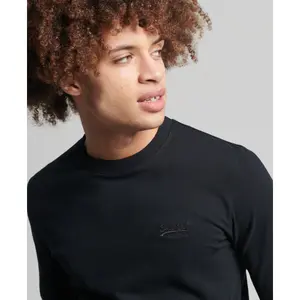 Camiseta de manga larga de algodón orgánico Superdry Vintage Logo image-1