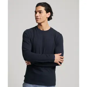 Organic cotton embroidered T-shirt Superdry Vintage Logo image-1