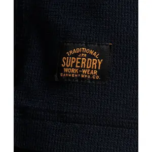 T-shirt estampada com gola tunisina e mangas compridas Superdry image-4