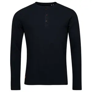 T-shirt estampada com gola tunisina e mangas compridas Superdry image-0