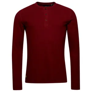 T-shirt de manga comprida com gola tunisina Superdry image-0