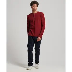 T-shirt de manga comprida com gola tunisina Superdry image-1