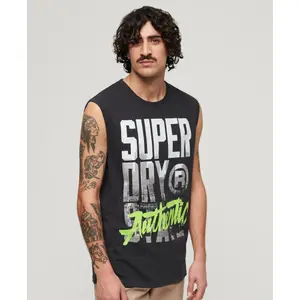 Camiseta sin mangas con logo Superdry Photograhic image-2