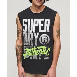 Camiseta sin mangas con logo Superdry Photograhic image-3
