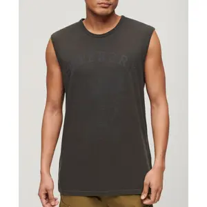 Camiseta sem mangas com estampa de tatuagem Superdry image-1