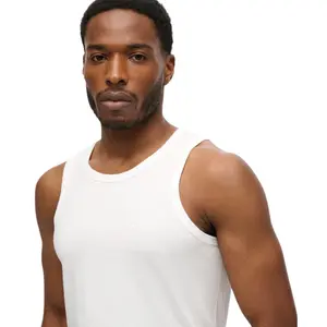 Camiseta sin mangas con logo Superdry Essential image-3