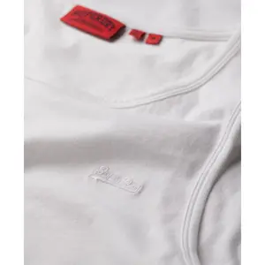 Camiseta sin mangas con logo Superdry Essential image-4