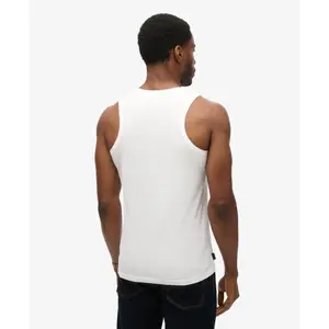 Camiseta sin mangas con logo Superdry Essential image-2