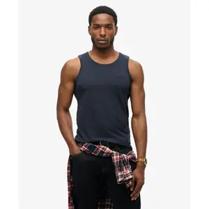 Camiseta sin mangas con logo Superdry Essential image-2