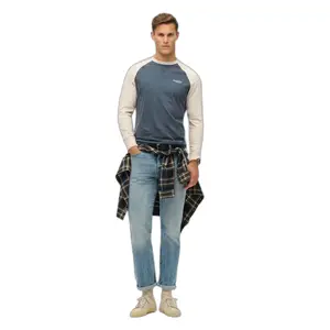 Langarmshirt Superdry Essential Logo Baseball image-3