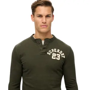 Long-sleeve polo shirt Superdry Vintage Athletic image-4