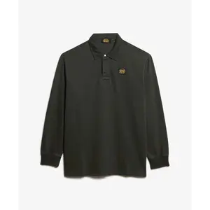 Long sleeve polo with contrasting stitching Superdry image-0