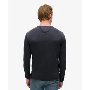 Camiseta de manga larga con cuello tunecino de jersey Superdry image-3