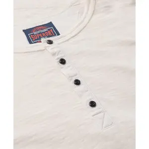 Camiseta de manga larga con cuello tunecino de jersey Superdry image-5