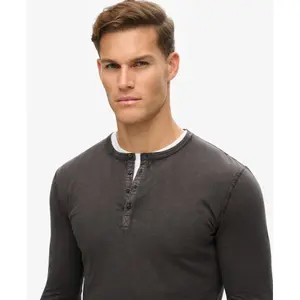 Camiseta de manga larga Superdry Slub Grandad image-3