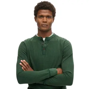 Long sleeve T-shirt Superdry Vintage Textured Grandad image-4