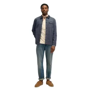 Langarm-T-Shirt mit Stehkragen Superdry Merchant Grandad Lw image-0