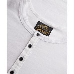 T-shirt en jersey à col tunisien Superdry Slub Grandad image-4