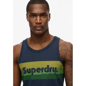 Gestreepte logotanktop Superdry Cali image-3