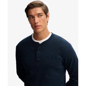 T-shirt a maniche lunghe metà bottone Superdry Vintage Logo image-3