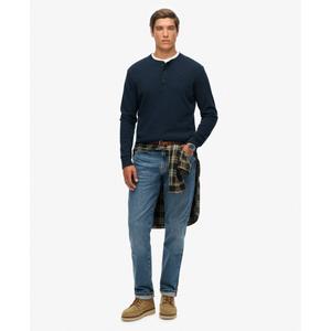 T-shirt a maniche lunghe metà bottone Superdry Vintage Logo image-2