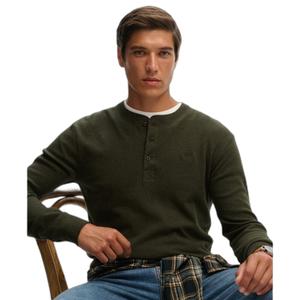 T-shirt a maniche lunghe metà bottone Superdry Vintage Logo image-3