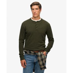 T-shirt a maniche lunghe metà bottone Superdry Vintage Logo image-1