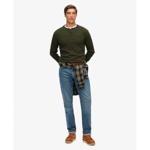 T-shirt a maniche lunghe metà bottone Superdry Vintage Logo image-2