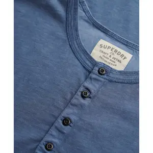 Long-sleeve T-shirt with a henley collar Superdry Jersey image-1