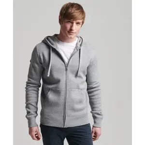 Sweatshirt zippé à capuche en coton bio Superdry Essential image-1