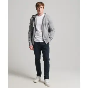 Sweatshirt zippé à capuche en coton bio Superdry Essential image-0