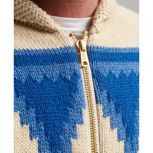 Cardigan zippé col châle à motif Superdry image-3