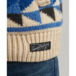 Cardigan zippé col châle à motif Superdry image-4