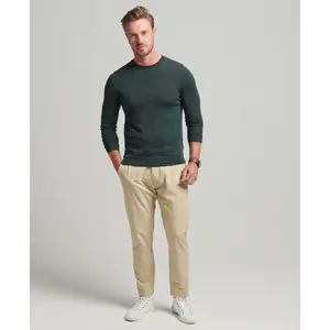 Jersey de lana merina con cuello redondo Superdry image-0