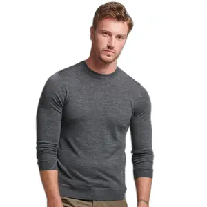 Pull ras-du-cou en laine mérinos Superdry image-0