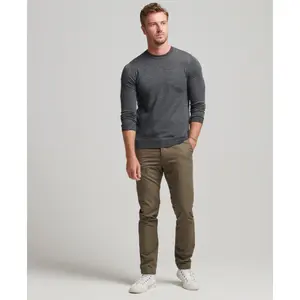 Pull ras-du-cou en laine mérinos Superdry image-1