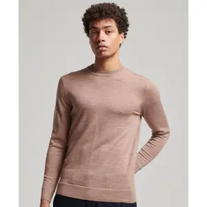 Camisola de gola redonda em lã merino Superdry image-1