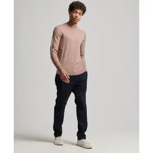 Camisola de gola redonda em lã merino Superdry image-2