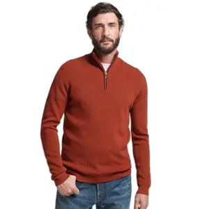 Merino wool semi-zipped sweater Superdry image-0